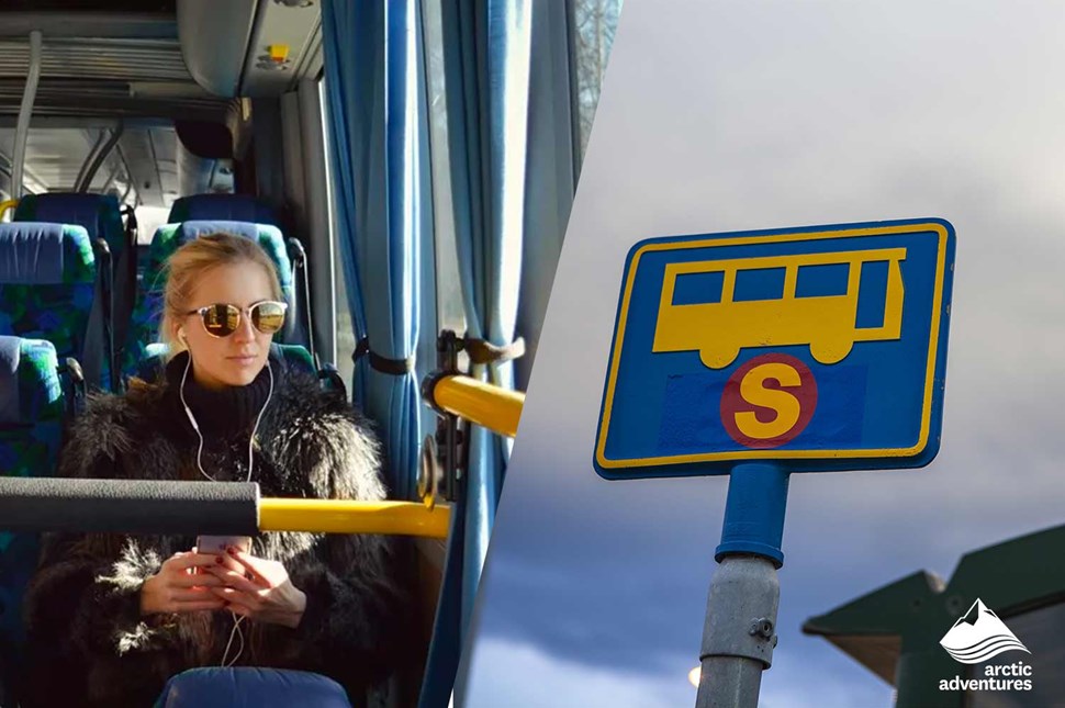 Public Transport Iceland Straeto Bus Collage