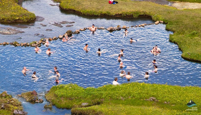 Landmannalaugar Bathing Hotspring in Iceland