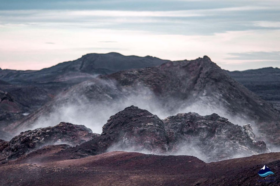 Krafla magma fields in Iceland