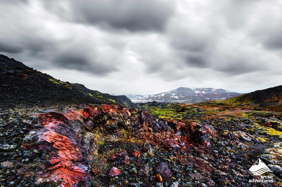 Krafla volcanic Lava Field in Iceland
