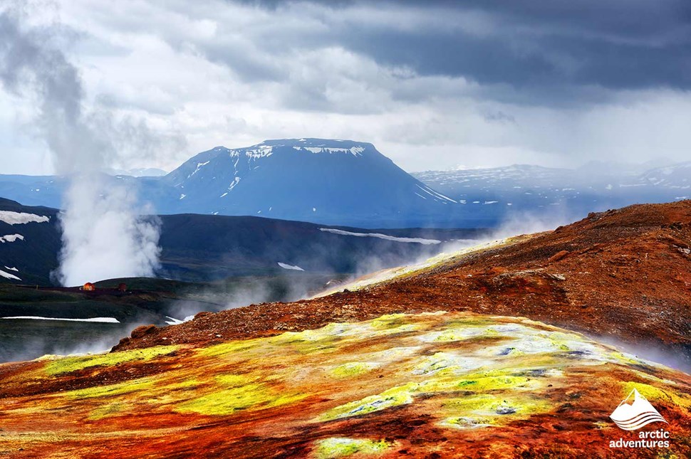 Krafla Vulcanic Desert area in Iceland