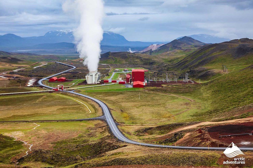 Geothermal Power Station Krafla in Iceland