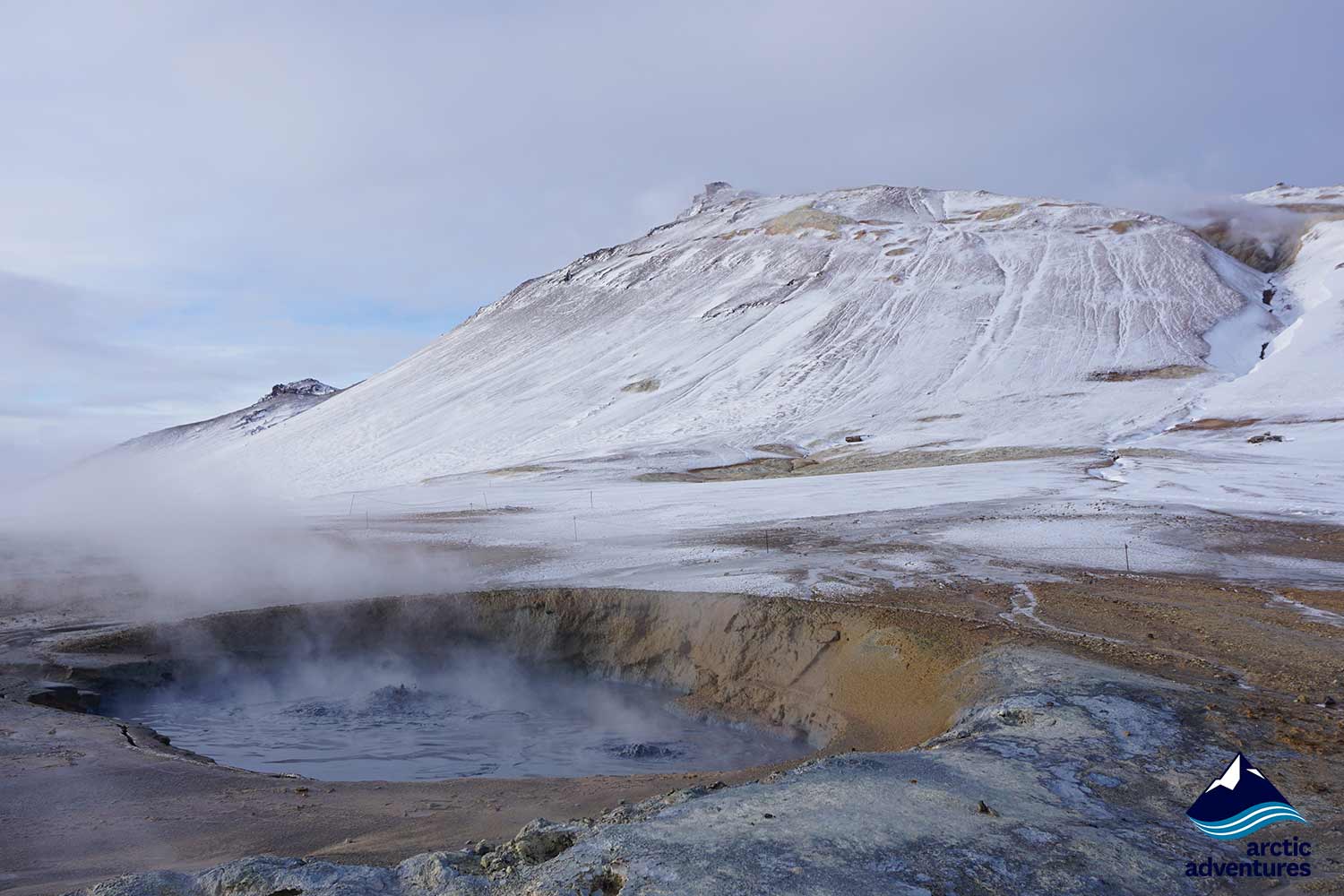 Mud Hverir at Namaskard in winter