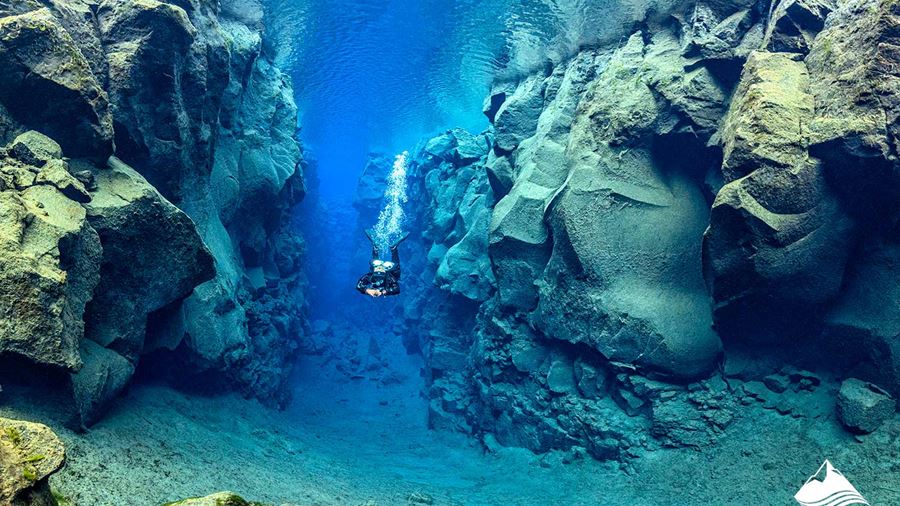 underwater Panorama of Silfra