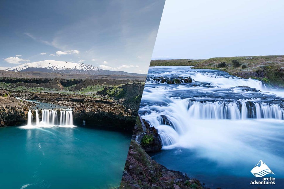 Thjofafoss Aegissidufoss Waterfall Hella in Iceland