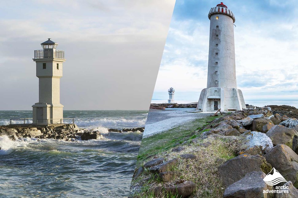 akrane city lighthouse in iceland