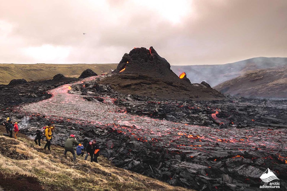 iceland volcano tourist attraction