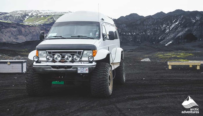 white super jeep tour in Iceland