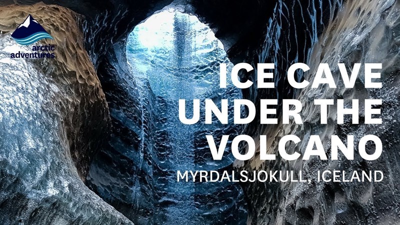 The Ice Cave Under the Volcano | Myrdalsjokull, Iceland.