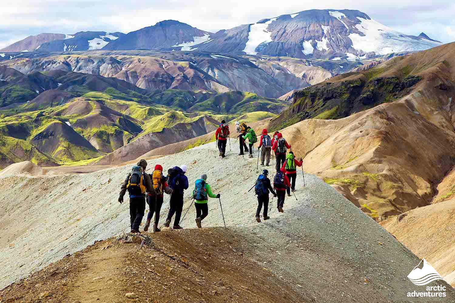 Landmannalaugar Group Hiking in Iceland
