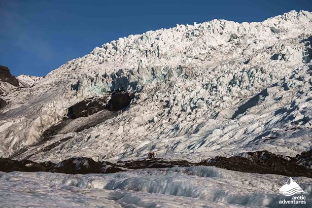 Falljökull Glacier in Vatnajökull Nature Reserve, Iceland