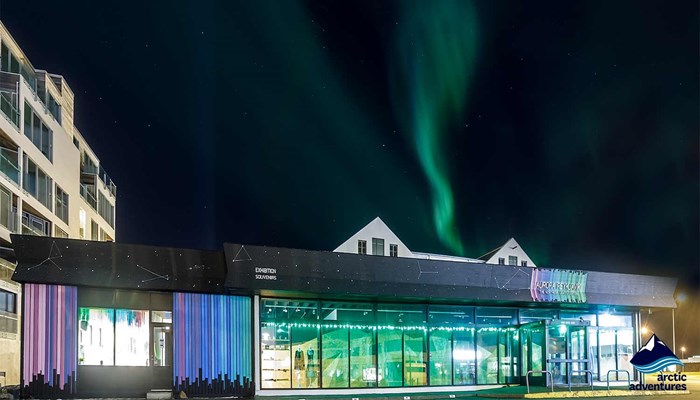 Northern lights museum in Reykjavik