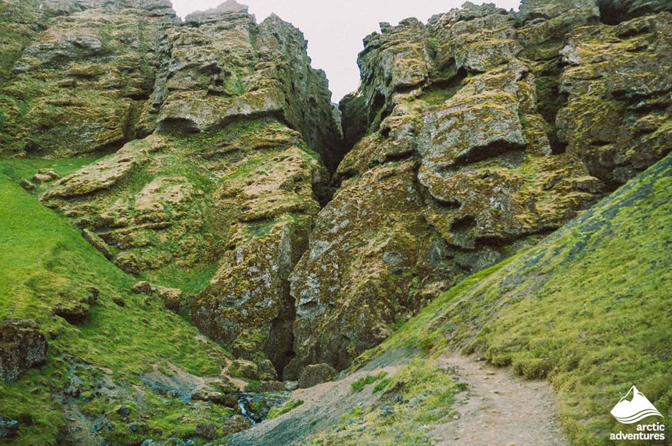 Raudfeldsgja Gorge in Snaefellsnes Peninsula