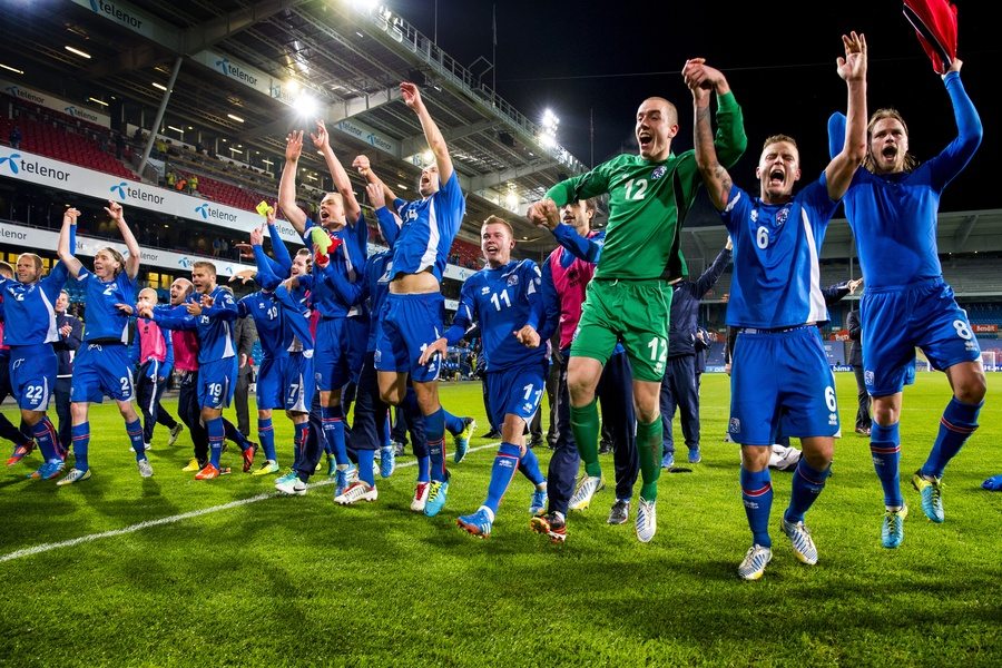 Iceland No23 Skulason Home Soccer Country Jersey
