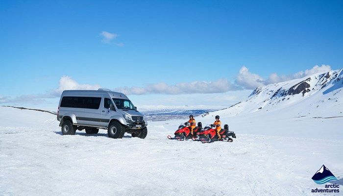 golden circle snowmobile tour iceland