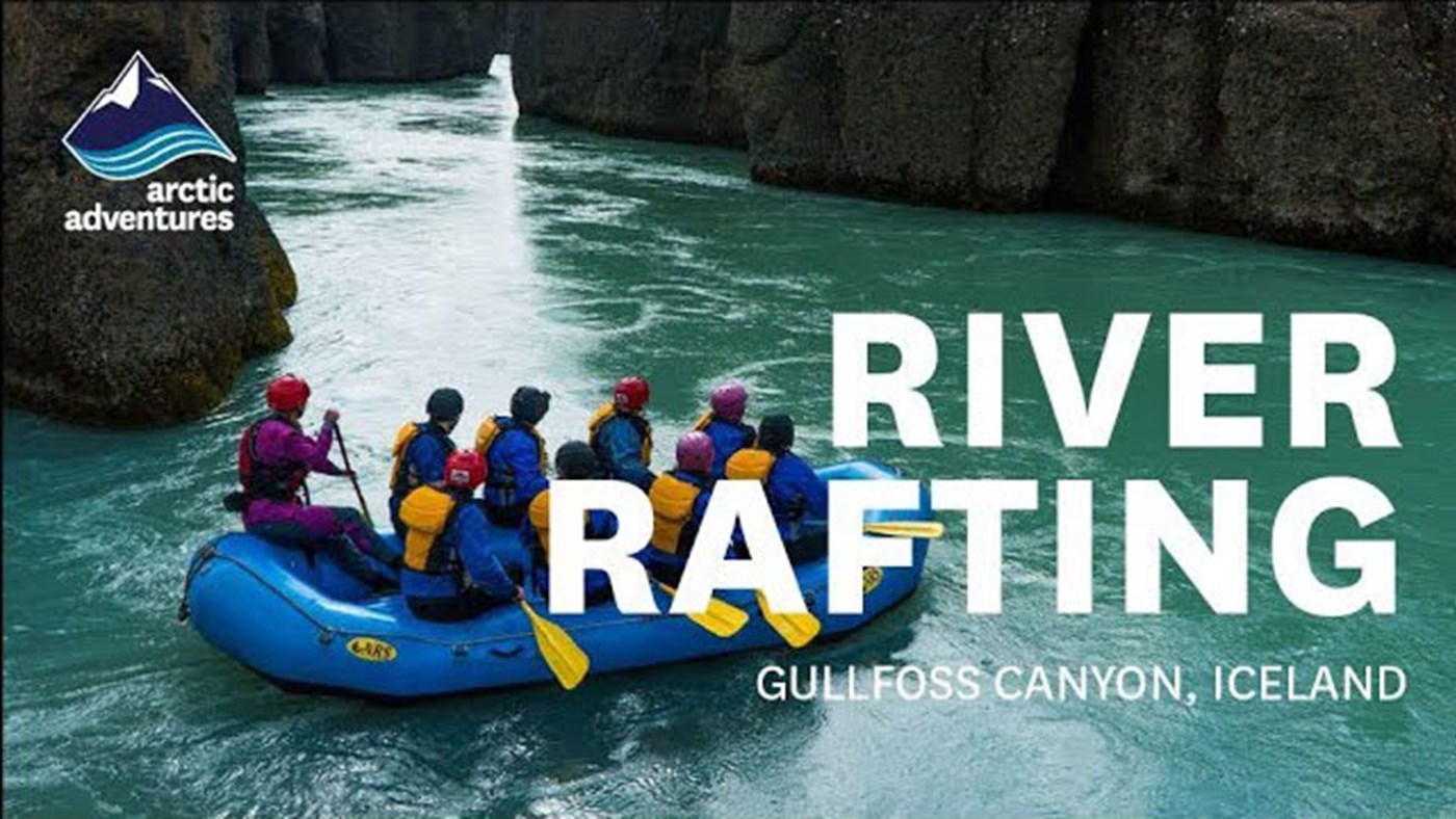 River rafting in Iceland's Gullfoss canyon
