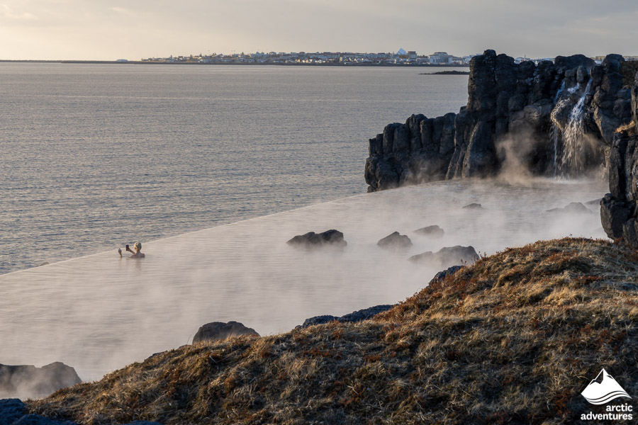 Steamy Sky Lagoon in Iceland