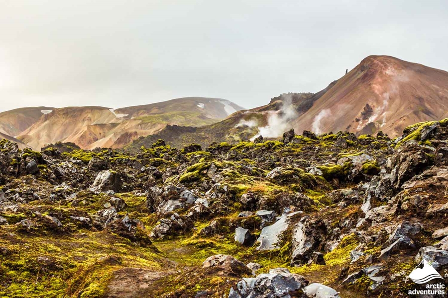 Laugahraun Lava Fields in Iceland