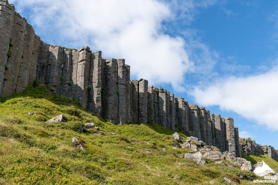 Gerduberg Basalt Columns in Iceland