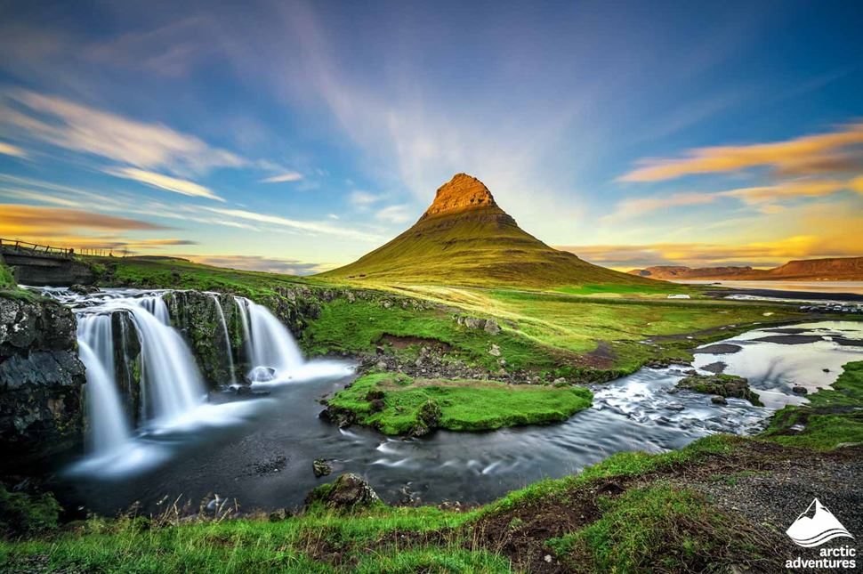 Kirkjufell Mountain on Summer in Iceland