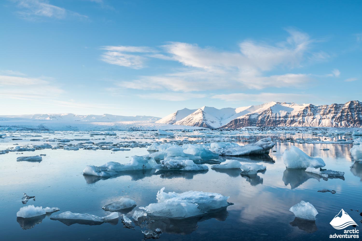 Jokulsarlon Glacier Lagoon during Winter in Iceland