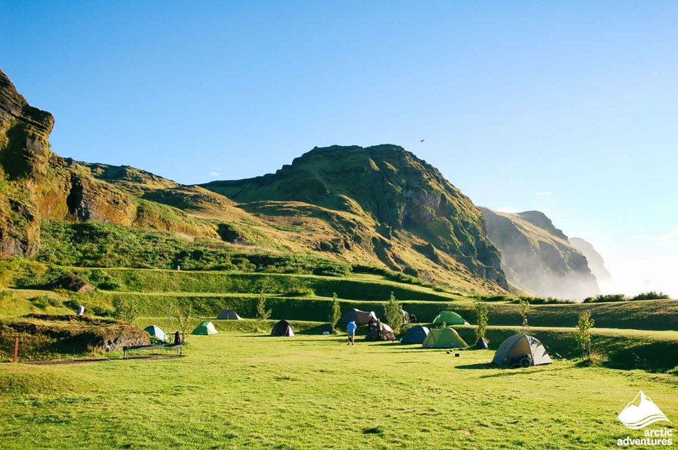 Camping Site near Vik in Iceland