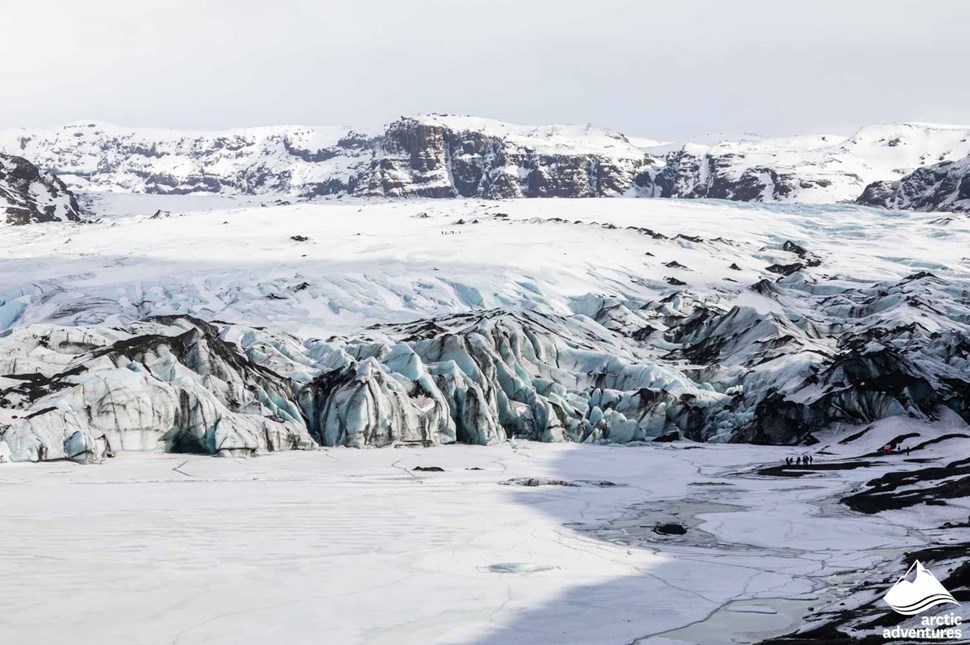 Solheimajokull glacier in South Iceland