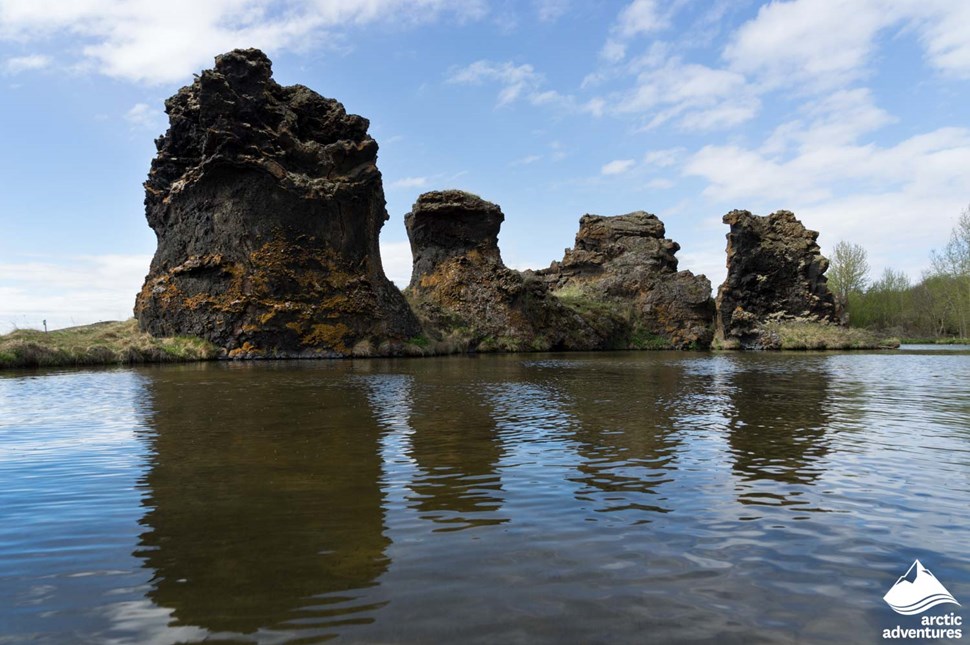 Lava Formations at Hofdi in Iceland