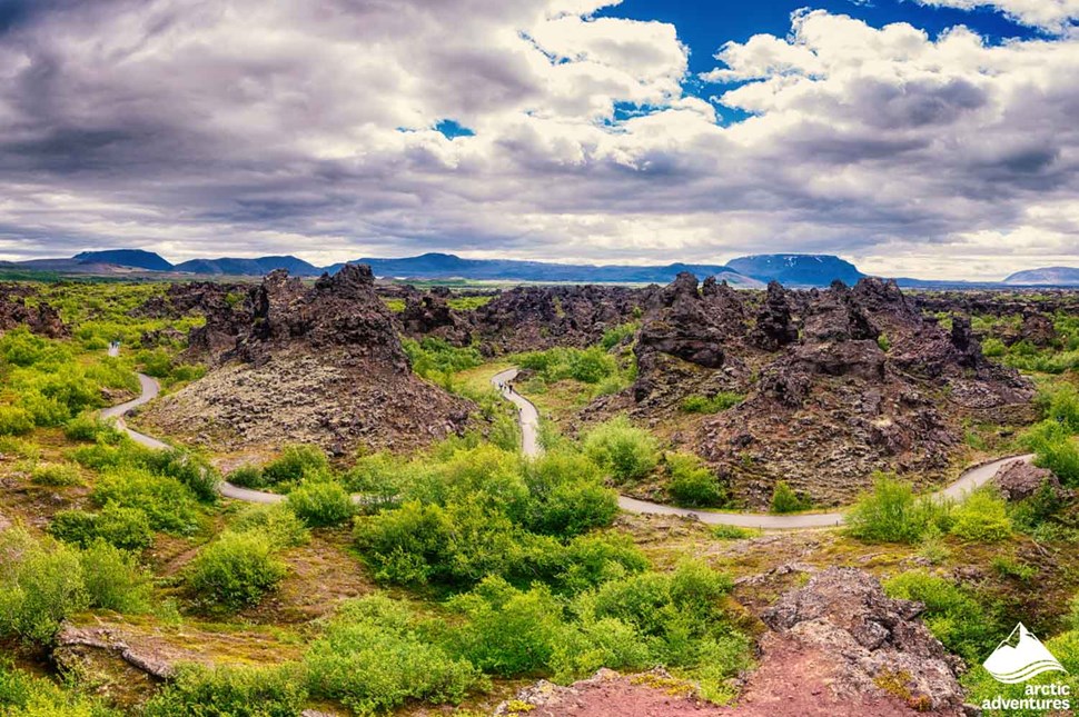 Dimmuborgir Lava Fields in Iceland