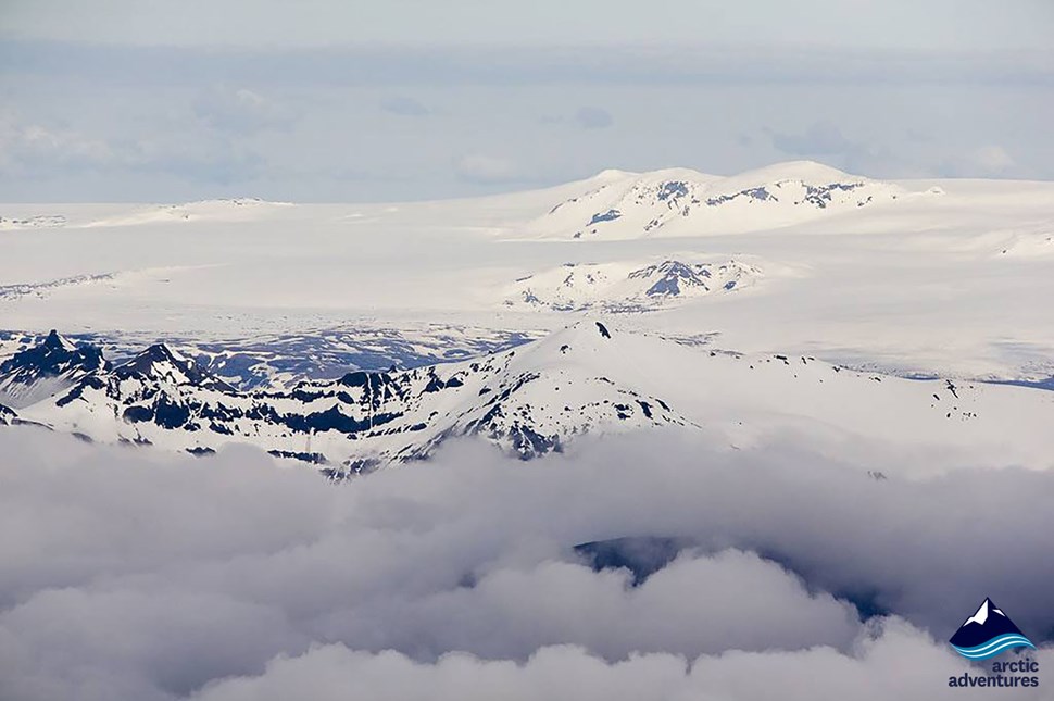 Summit of Snaefellsjokull Glacier in Iceland
