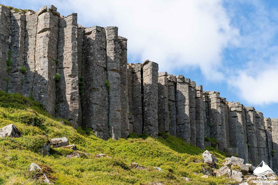 Gerduberg Cliff Basalt Column in Iceland