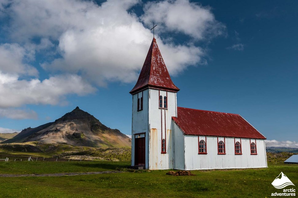 Hellnar Church in Iceland