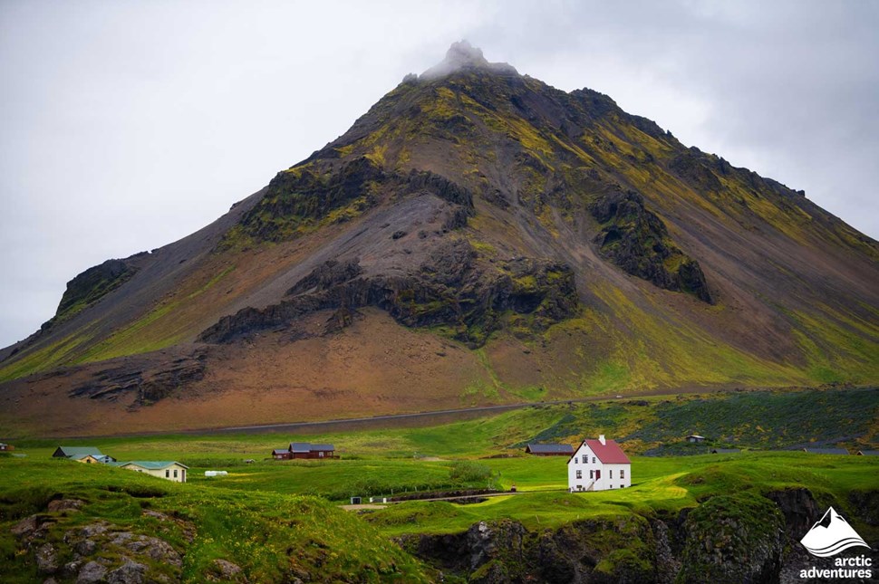 Landscape of Hellnar Fishing Village in Iceland