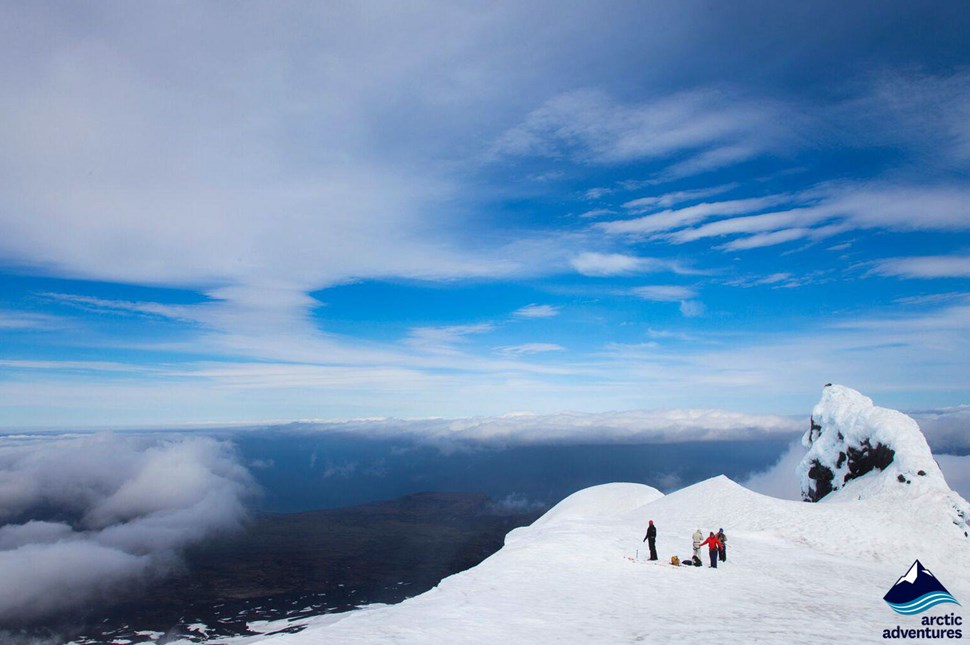 Snaefellsjokull Glacier Summit in Iceland