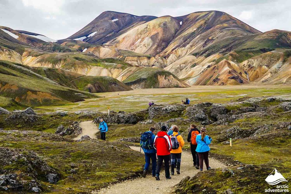 Guided Trekking Tour at Landmannalaugar Trail in Iceland