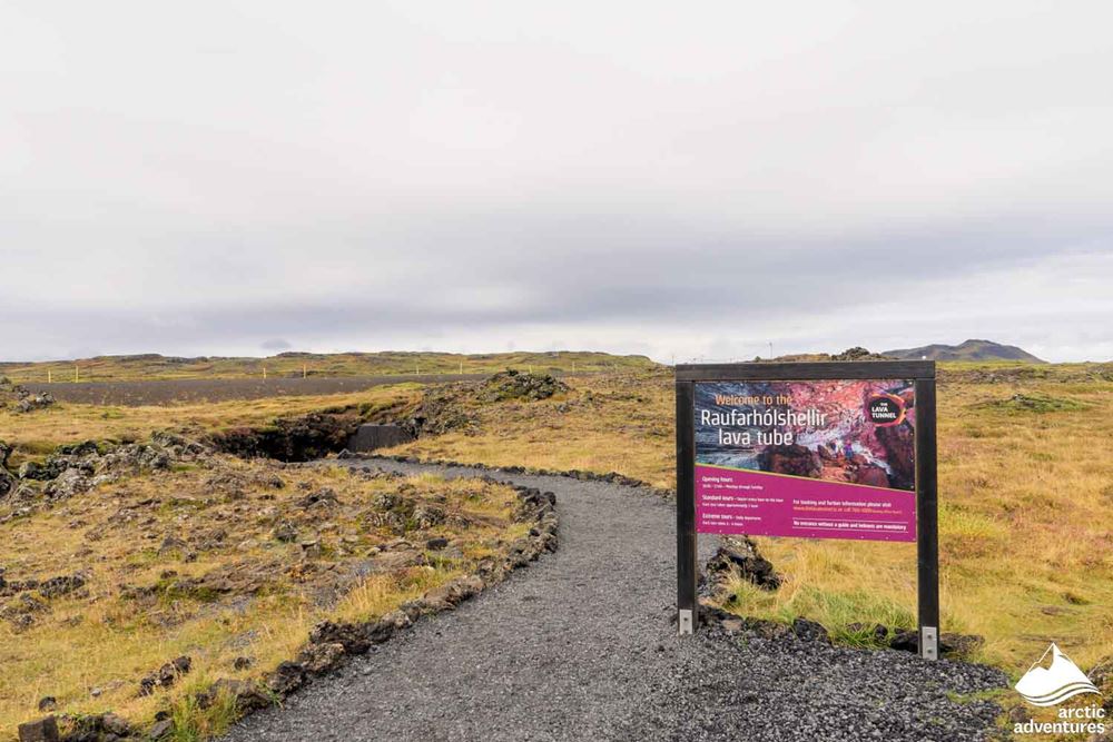 Entrance Sign to Lava Cave