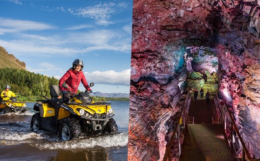 Caving & ATVs in Iceland