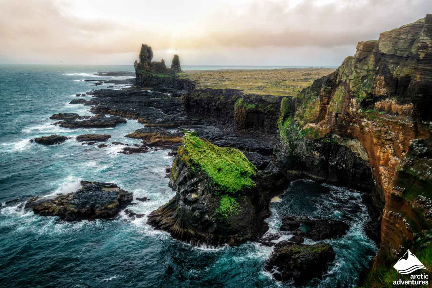 Seashore Cliffs in West Iceland