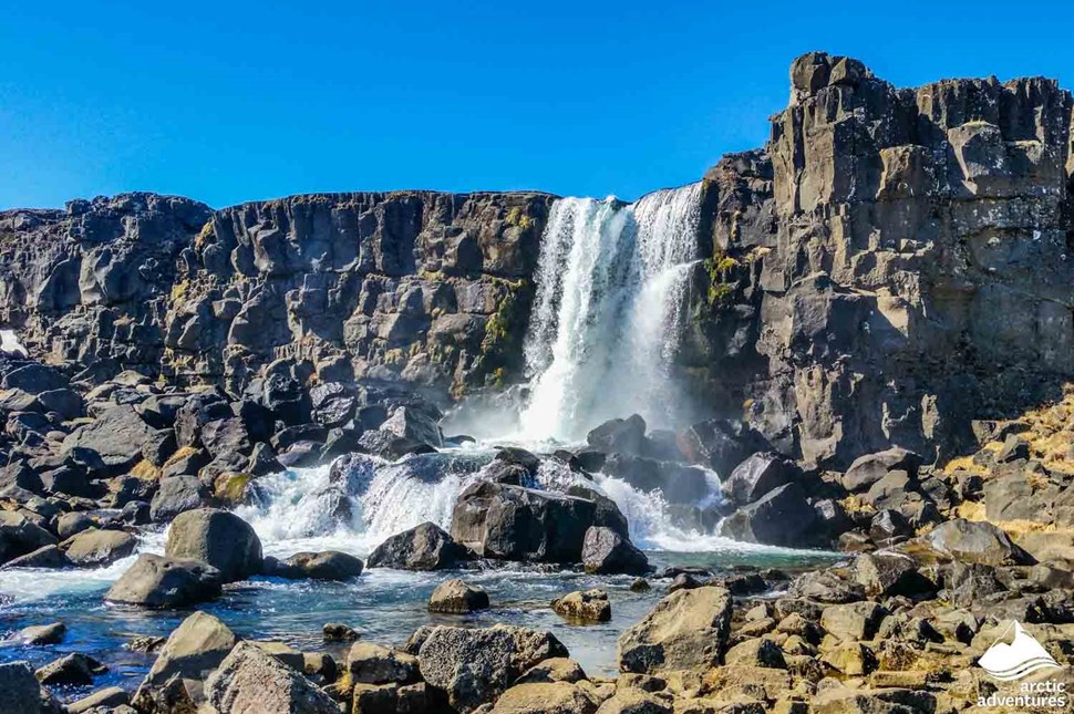Oxararfoss Waterfall in Iceland
