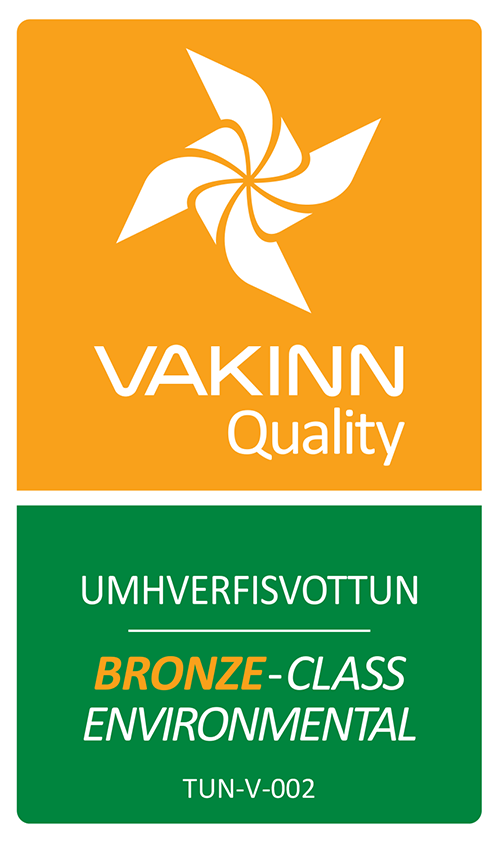 Vakinn Merkingar Bronze travel logo