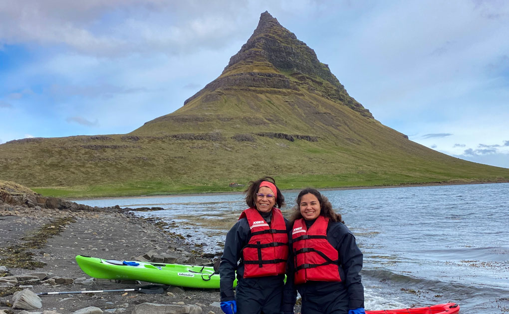 Kayaking Under Mt. Kirkjufell In Snaefellsnes