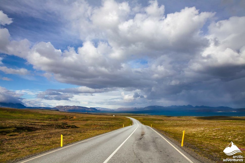 Thingvallavegur Road in Iceland