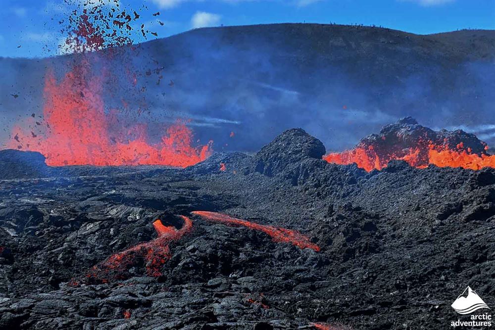 Meradalir Volcano Eruption Site