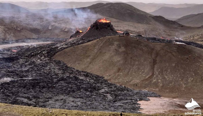 Fagradalsfjall Volcano Eruption in Iceland