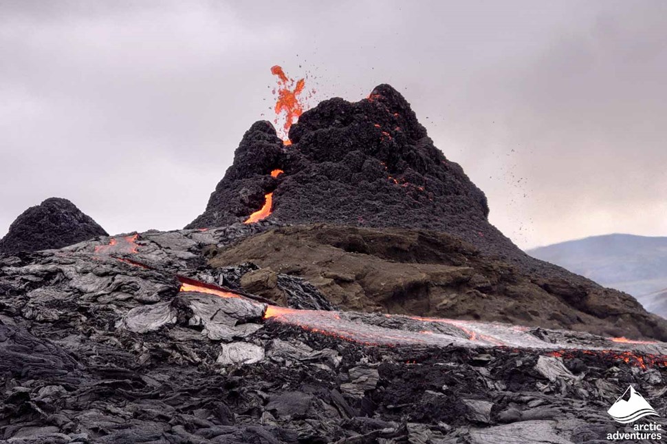 Fagradalsfjall Erupted Volcano in Iceland