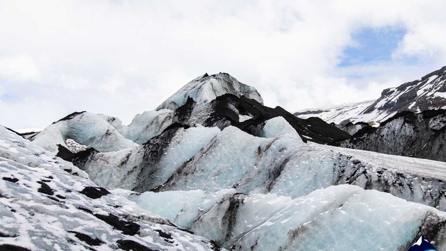 Marble Ice at Solheimajokull Glacier