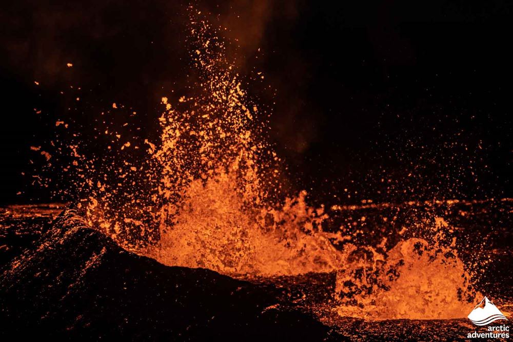 Meradalir Volcano Eruption