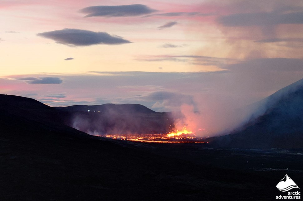 Meradalir Lava Valley in Iceland