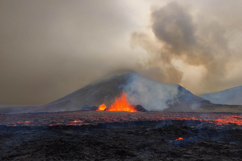 Meradalir Erupted Volcano in Iceland
