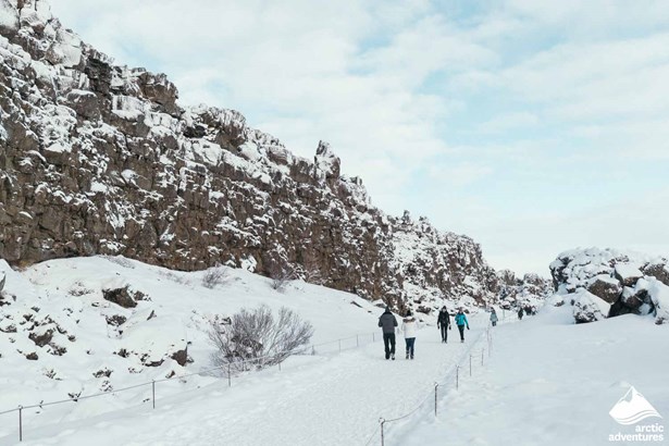Thingvellir National Park during Winter in Iceland